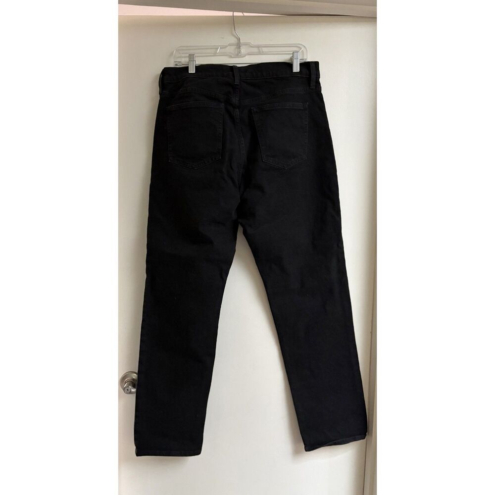 High Waisted 90s Straight Jeans Y2K Stretch Denim Grunge Gap Factory Black 32 14 - Picture 3 of 8